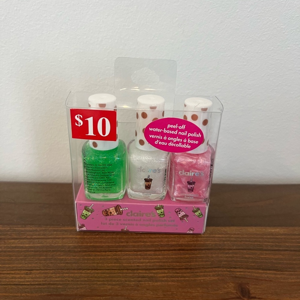 Claire’s Glitter Nail Polish New